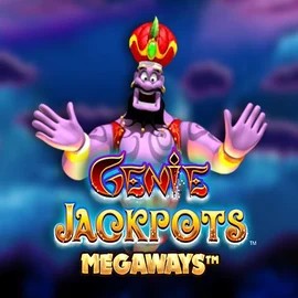 Logo of Genie Jackpots Megaways from Blueprint Gaming at Yay Casino